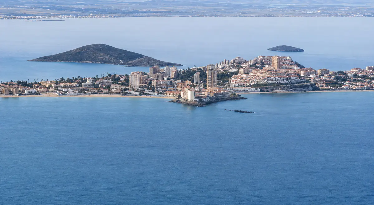 Cabo de Palos village from the sea